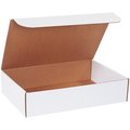 Box Packaging Corrugated Literature Mailers, 17-1/4"L x 11-1/4"W x 4"H, White ML17114